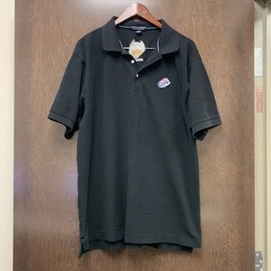 Mens Miller lite/Harley Davidson black polo